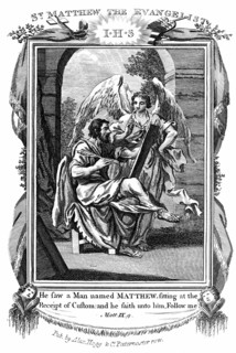 St Matthew the Evangelist being called from his work as a tax gatherer