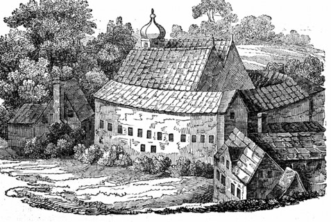 Bear Garden, Southwark, London in 1648, showing it after third rebuild