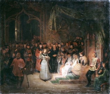 Joan of Arc before King Charles VII at Chinon