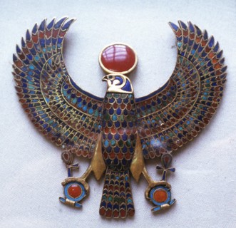 Pectoral jewel from treasure of Tutankhamun