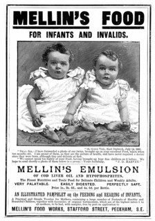 Advertisement for Mellin's Emulsion, food supplement