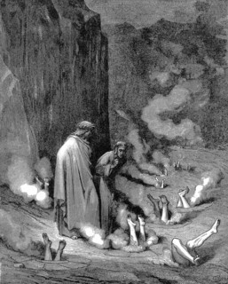 Dante guided by Virgil
