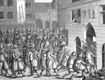 Henry IV of France watching the departure of the Spaniards