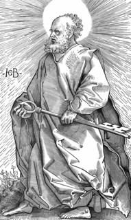 St Peter holding his symbol of a key