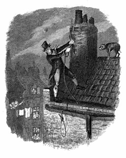 The Last Chance: Bill Sykes attempting to escape