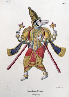 Vishnu, one of the gods of the Hindu trinity