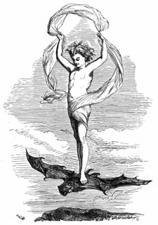 Ariel on his way back to his master