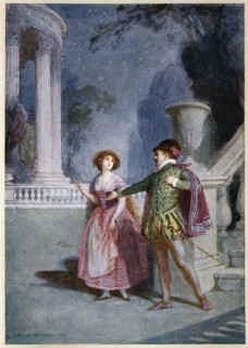 Scene from Mozart's opera "Don Giovanni" 1787