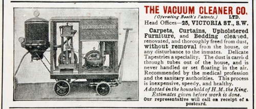 Advertisement for The Vacuum Cleaner Company