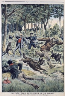 Newly introduced dog section of the Paris police