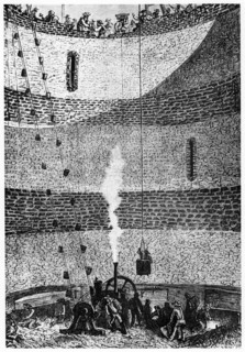 Excavating and lining the pit