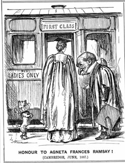 Woman boarding a train Cartoon