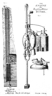 Thomas Savery's steam pump or 'The Miner's Friend'