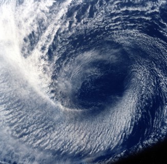 Eye of tropical storm 'Blanca'