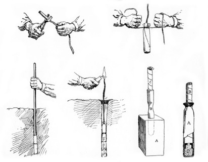 Method of preparing and setting a Dynamite charge