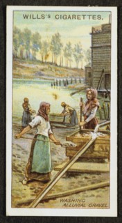 Women washing the precious metal Platinum from alluvial gravels
