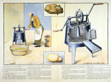 La machine à éplucher les pommes de terre