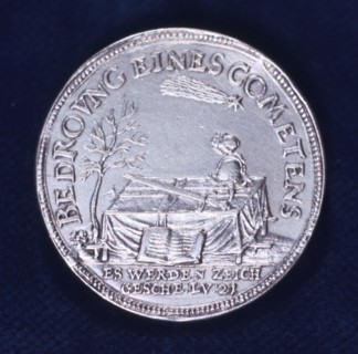 Obverse of medal commemorating  the brilliant comet of November 1618