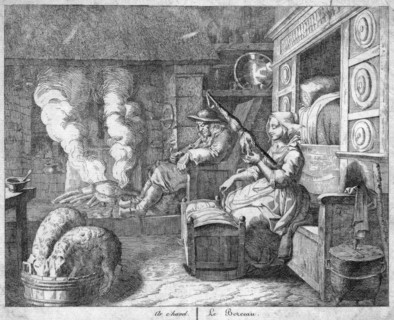 Peasant cottage interior