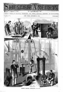 Edison generator for electric light at Menlo Park