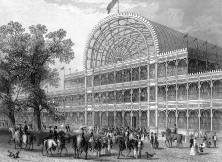 Exterior of the North Transept of the Crystal Palace, London