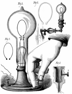 Edison's carbon filament lamp