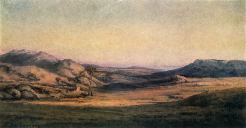 Painting entitled “Mountainous Countryside"