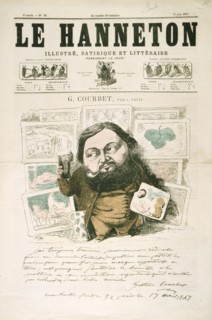 Caricature of the artist Gustave Courbet