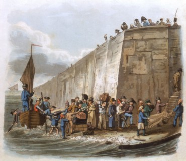 The arrival at Calais