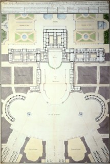 Architectural plan for the renovation of the Palace of Versailles