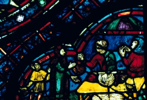 Stain glass window from the cathedral of Chartres