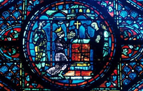 Stain glass window from the cathedral of Chartres, XIII century