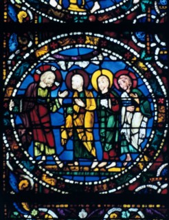 Stained glass window from Chartres
