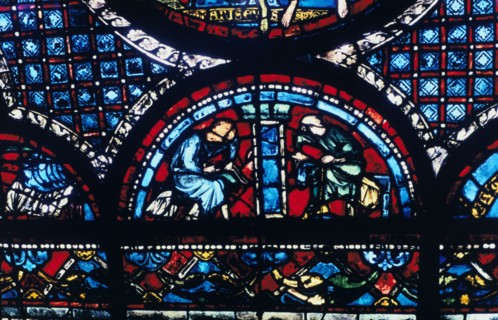 Stain glass window from the cathedral of Chartres