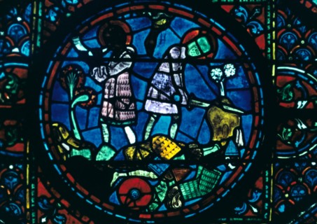 Stain glass window from the cathedral of Chartres