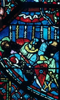 Stain glass window from the cathedral of Chartres