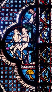 Stain glass window from the cathedral of Chartres