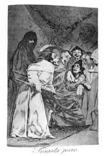 Goya, Los Caprichos: 'Tragala perro'