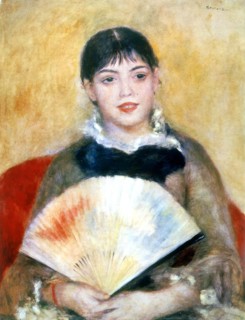 Girl with a fan'