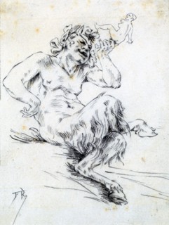 Fauna' by Felicien Rops 1833-1898
