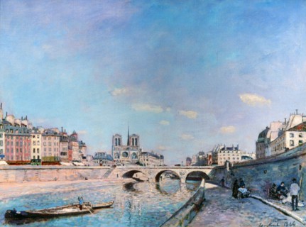 Johan Jongkind 'The Seine and Notre-Dame in Paris'