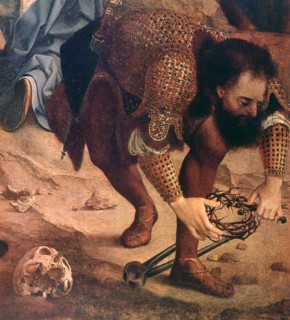 Gossaert, Descent from the Cross (detail)