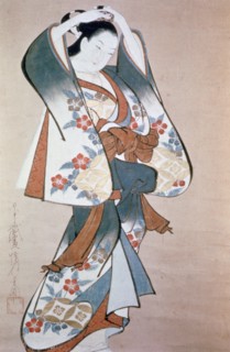 Standing Beauty Arranging Her Hair'