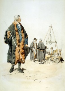 Member of a London Wardmote Inquest in official dress. These bodies checked weights and measures