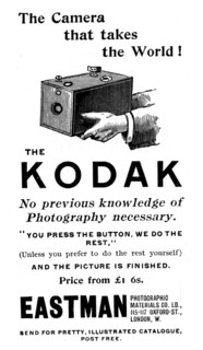 Advertisement for Kodak cameras from "The Illustrated London News"