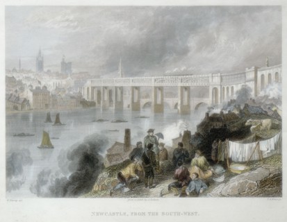 High level bridge over Tyne at Newcastle