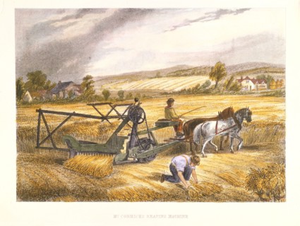 Cyrus McCormick's reaping machine of 1831