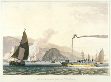Steamboat on the Clyde near Dumbarton