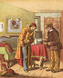 Paying for letter delivery