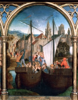 St Ursula Shrine, Arrival in Basle', 1489